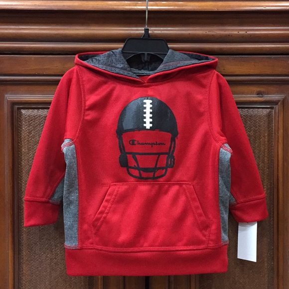 💙 CHAMPION 💙 COLLECTION SUPER CUTE HAT DESIGN + RED & GRAY COLOR KIDS HOODIE . - Picture 2 of 4